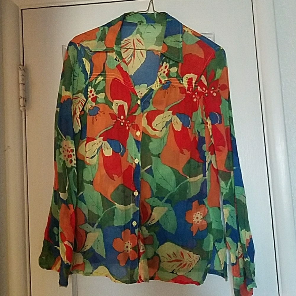 Indian Cotton Flower Shirt